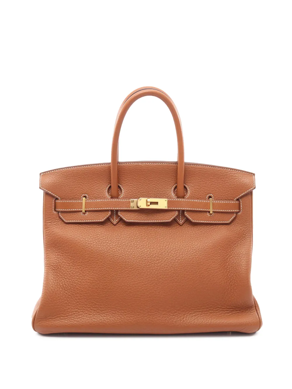Hermès Pre-Owned 2009 Clemence Birkin Retourne 35 handbag - Marrone