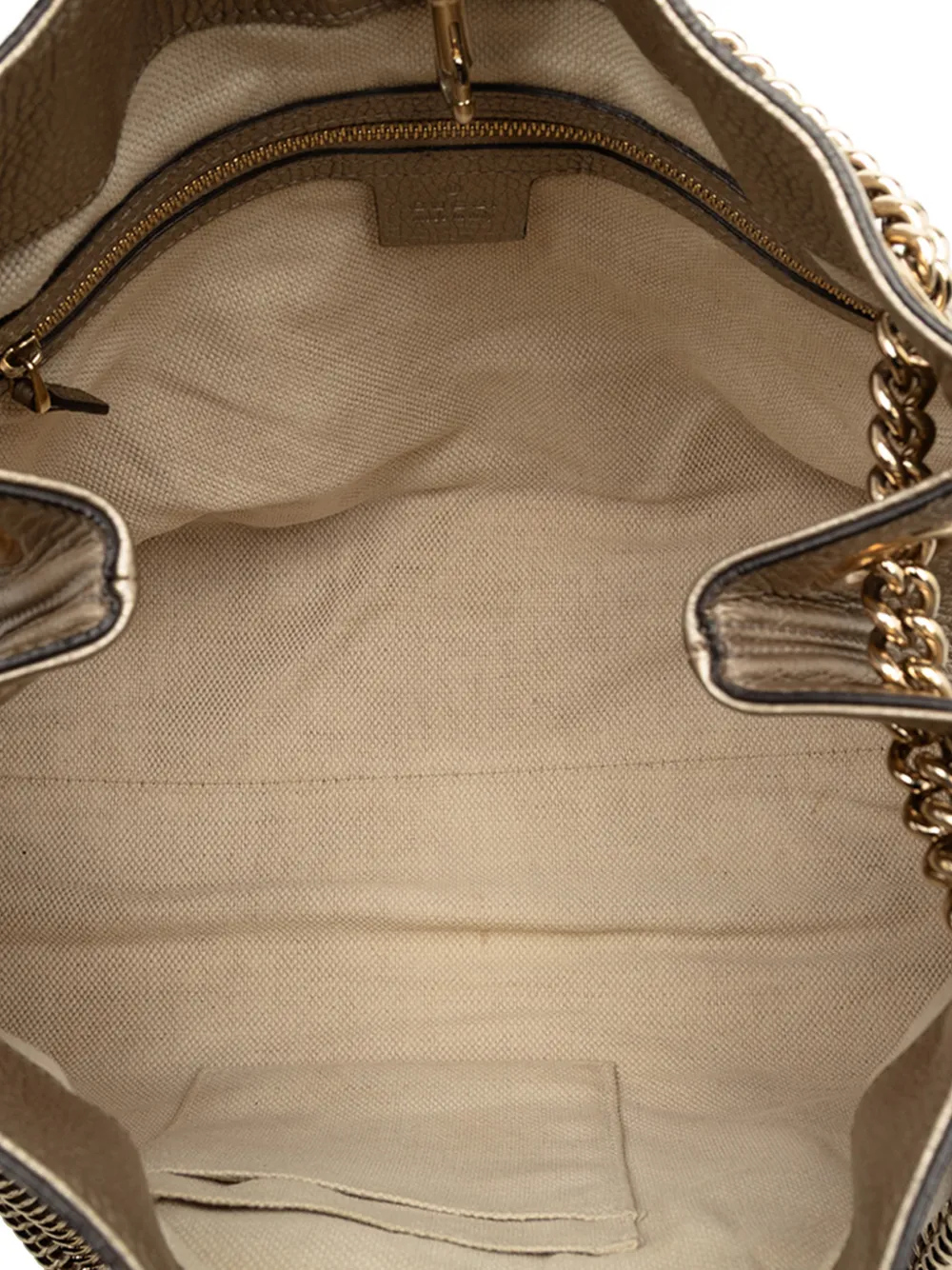 2016-2025 Medium Metallic Leather Soho Chain Tote Bag