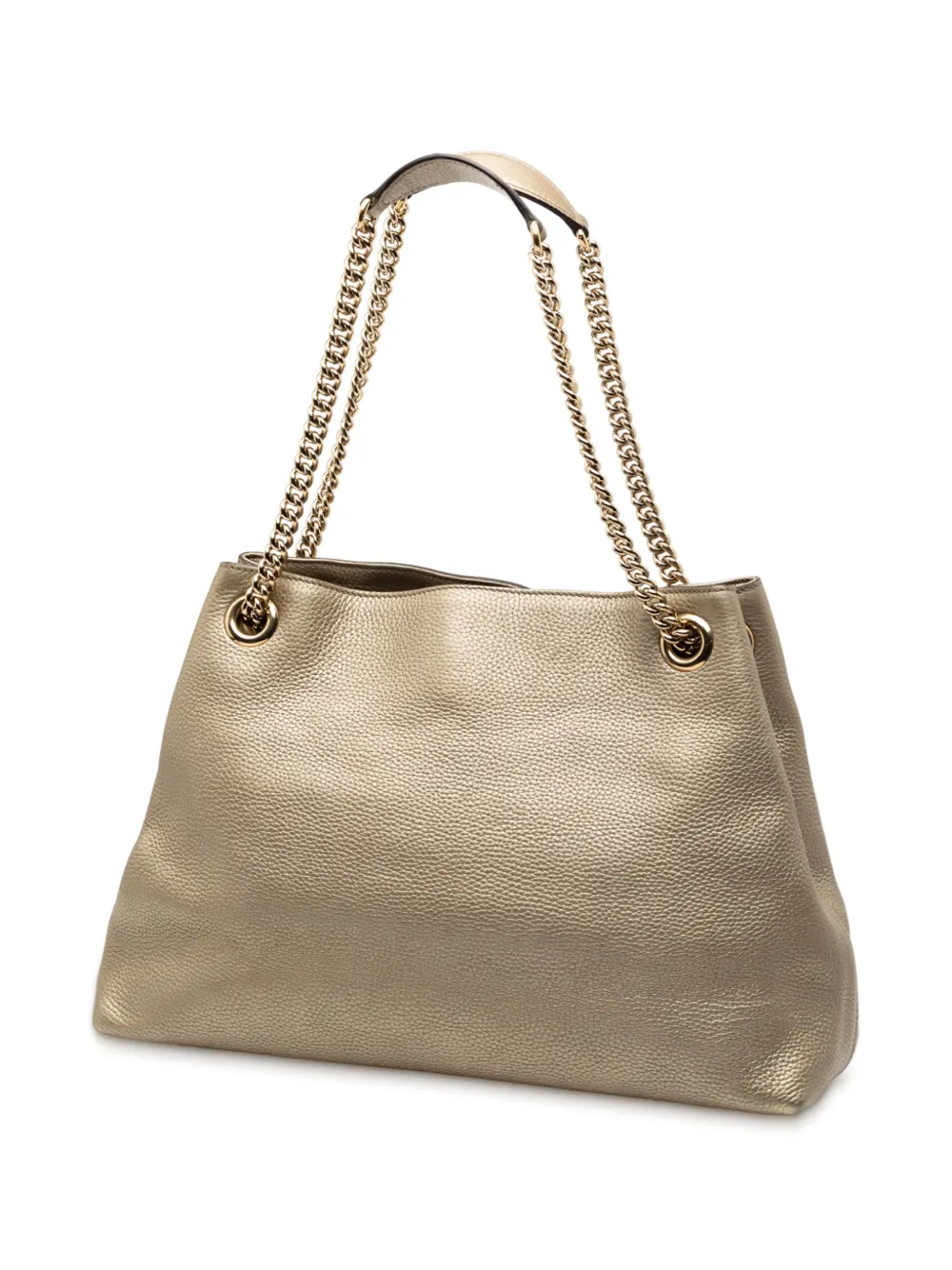 2016-2025 Medium Metallic Leather Soho Chain Tote Bag