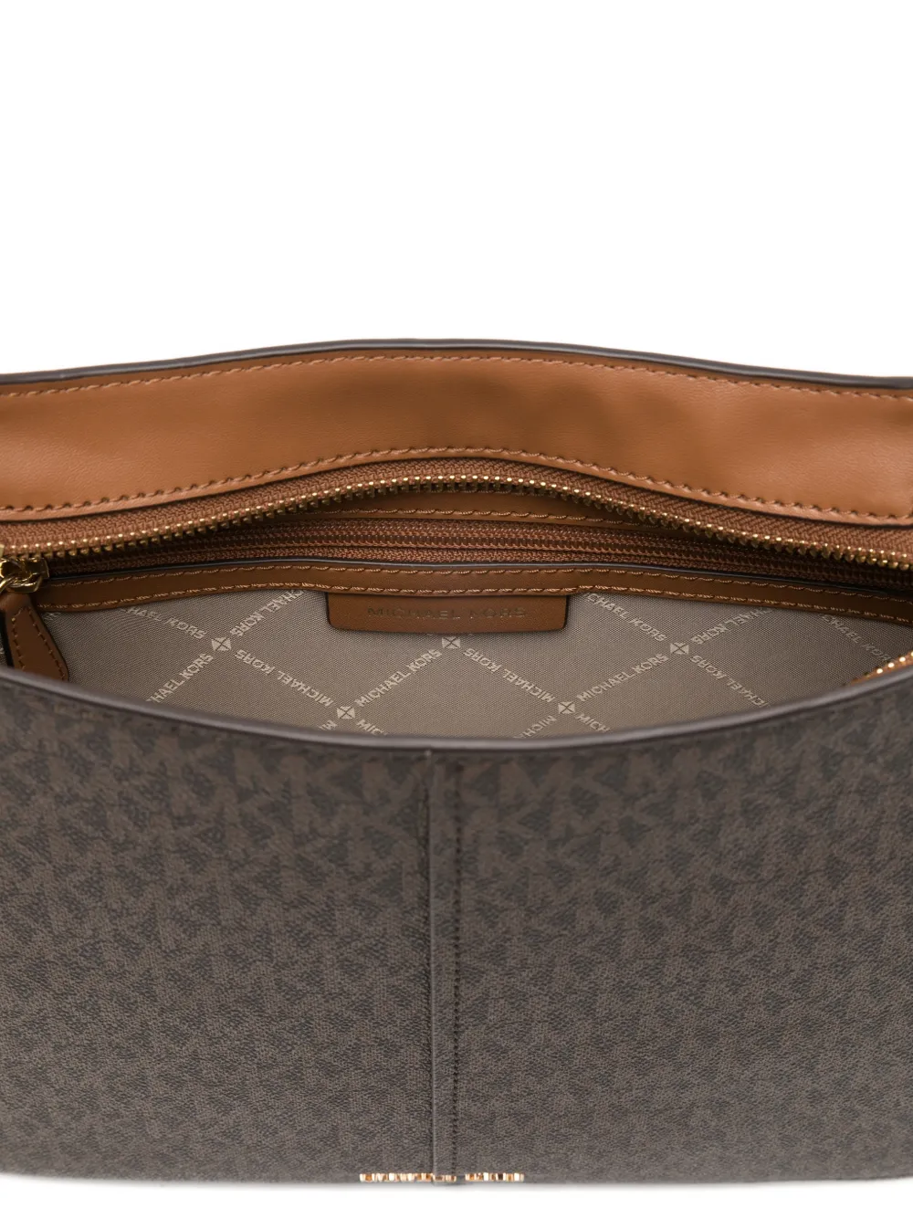 Michael Kors Schoudertas met logobedel Bruin