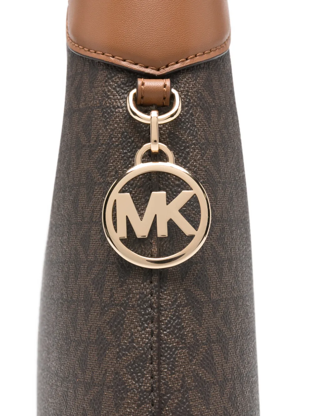 Michael Kors Schoudertas met logobedel Bruin