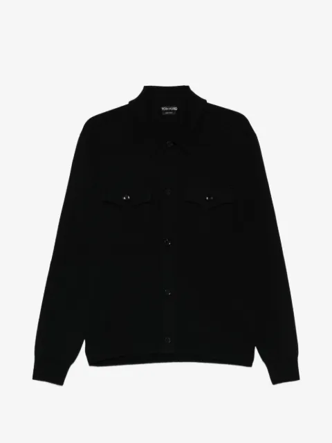 TOM FORD playera tipo polo con bolsillo de parche