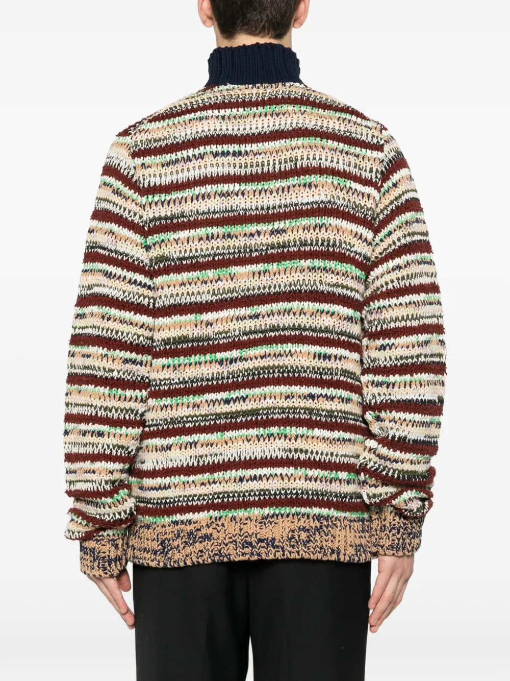 sacai Gestreept poloshirt Bruin