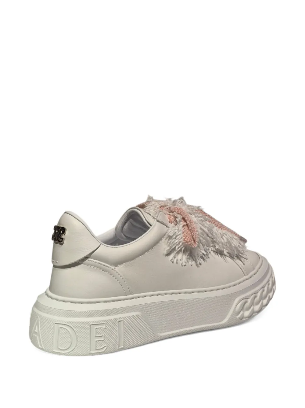 Casadei Sneakers met plateauzool en franje Wit