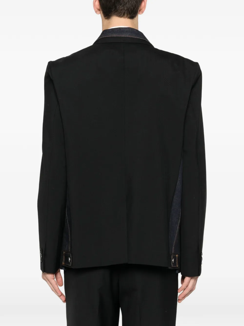 sacai Jack met kraag Zwart