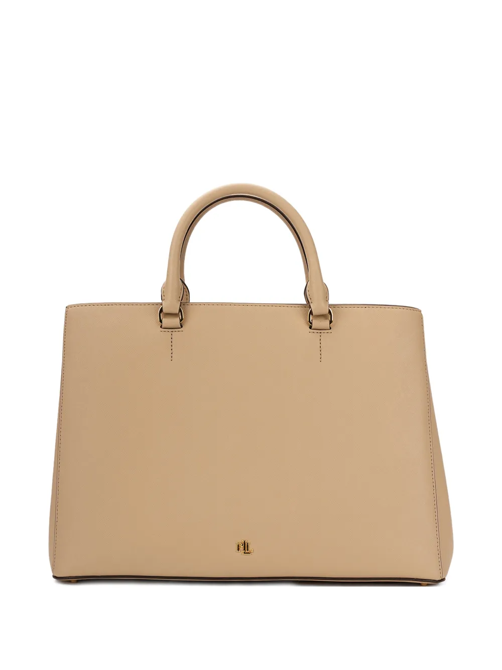 Lauren Ralph Lauren Borsa tote con placca logo - Toni neutri