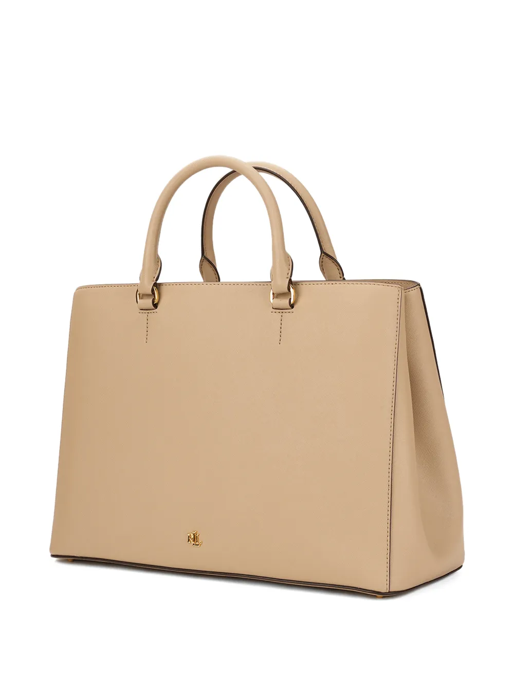 Lauren Ralph Lauren Shopper met logoplakkaat Beige