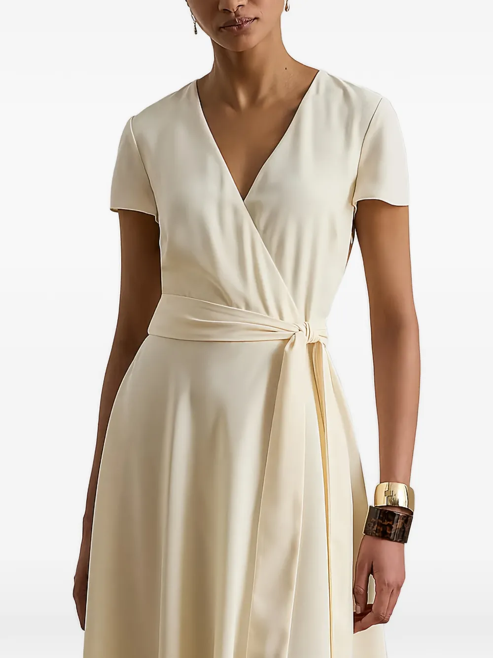 Lauren Ralph Lauren Wikkeljurk met ceintuur Beige
