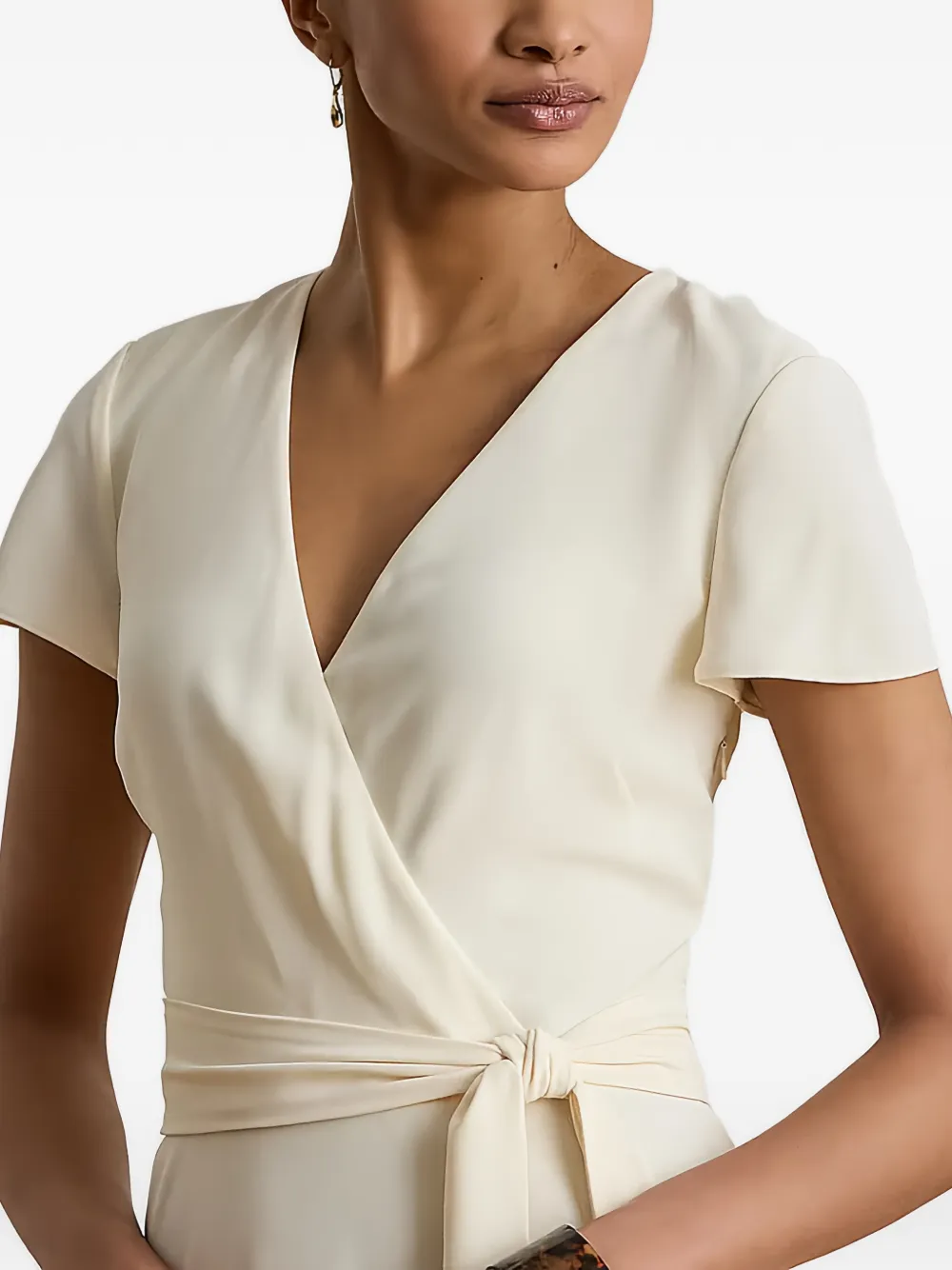 Lauren Ralph Lauren Wikkeljurk met ceintuur Beige