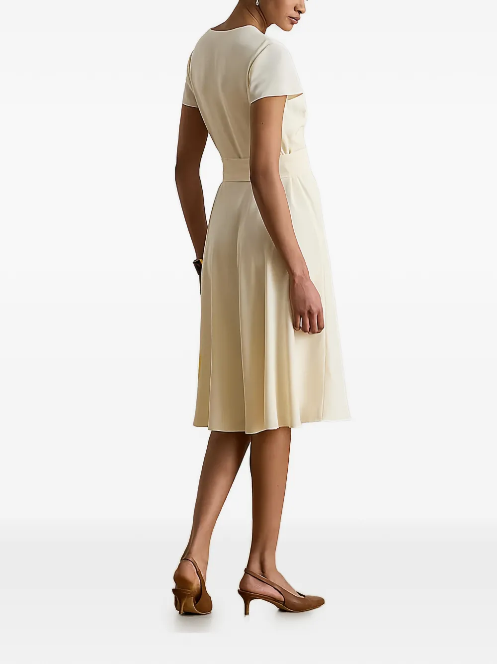 Lauren Ralph Lauren Wikkeljurk met ceintuur Beige