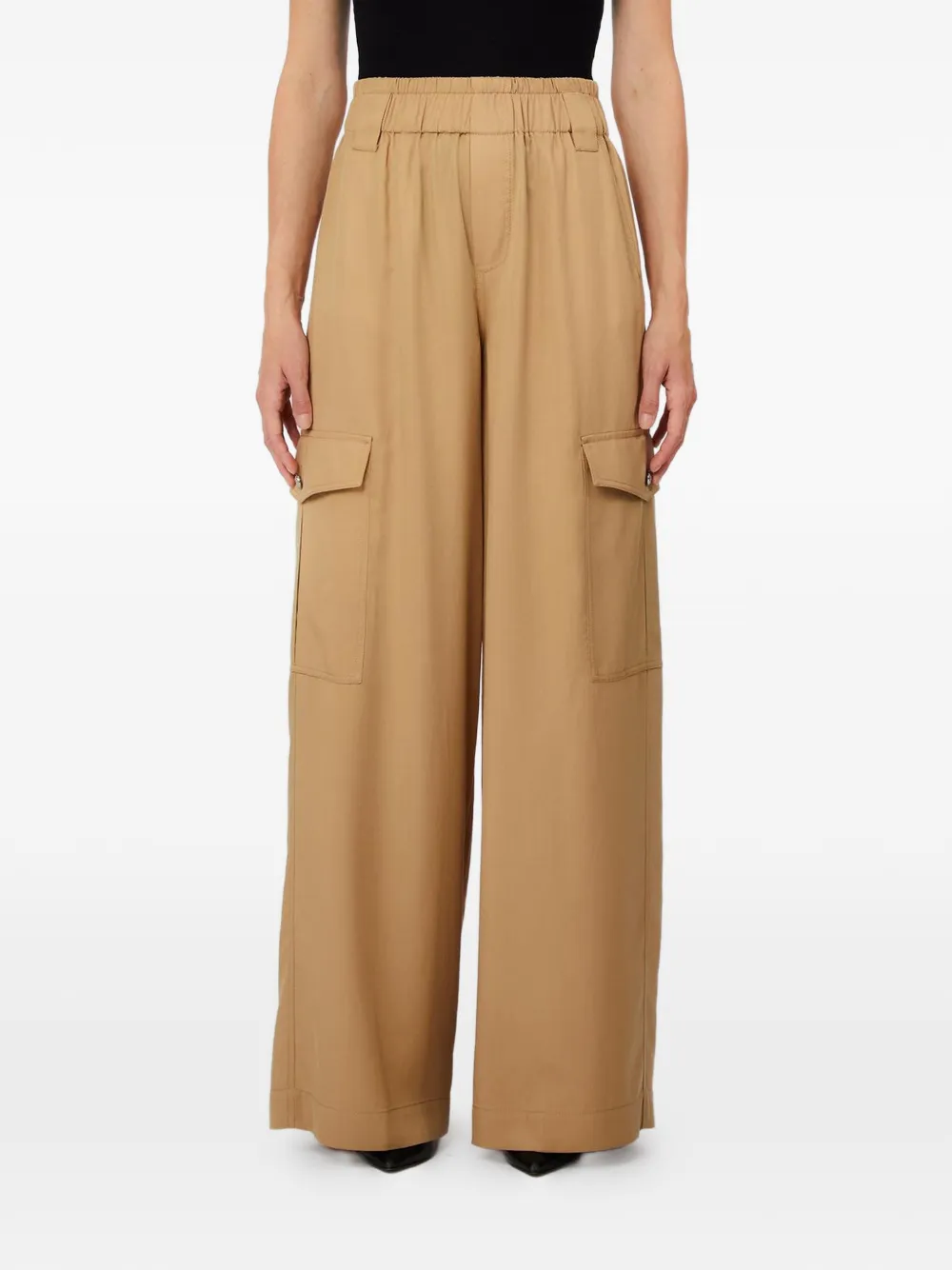 LIU JO cargo-pocket palazzo pants - Toni neutri