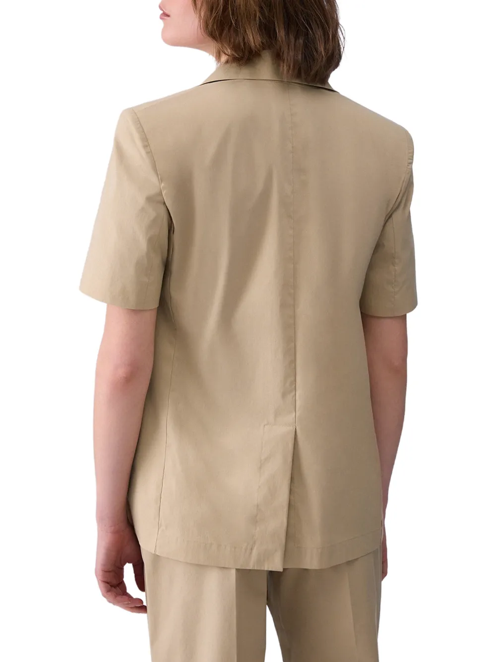 LIU JO Jack met ceintuur en korte mouwen Beige