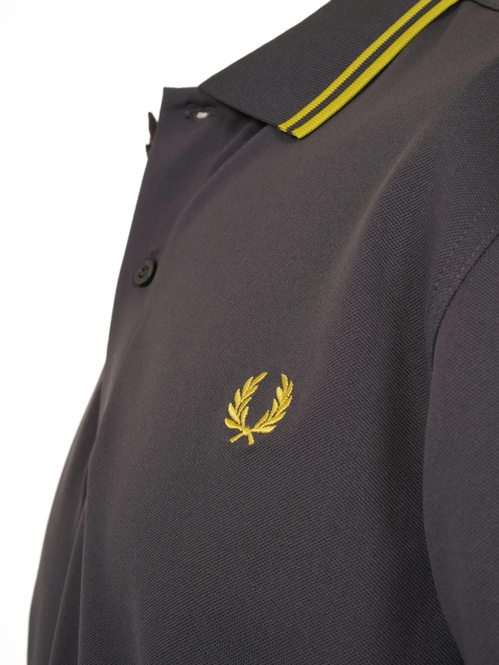 Fred Perry Tennis Laurel Wreath poloshirt met detail Grijs