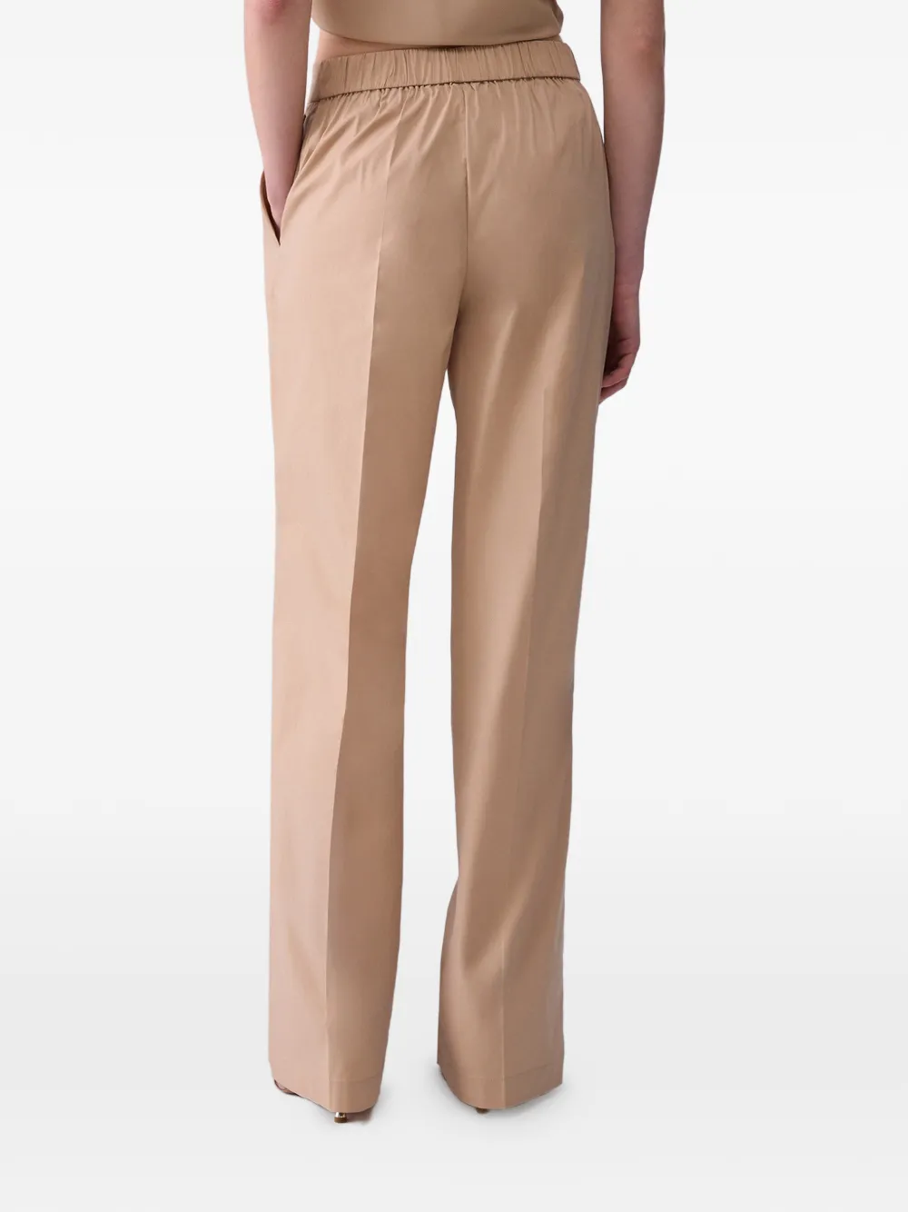 LIU JO Plooibroek met knoopdetail Beige