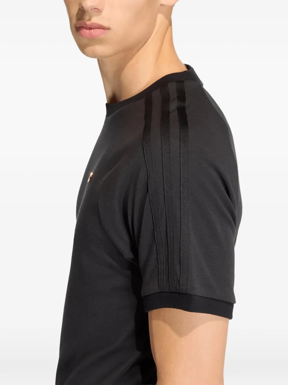 adidas 3S T-shirt met geborduurd logo Zwart