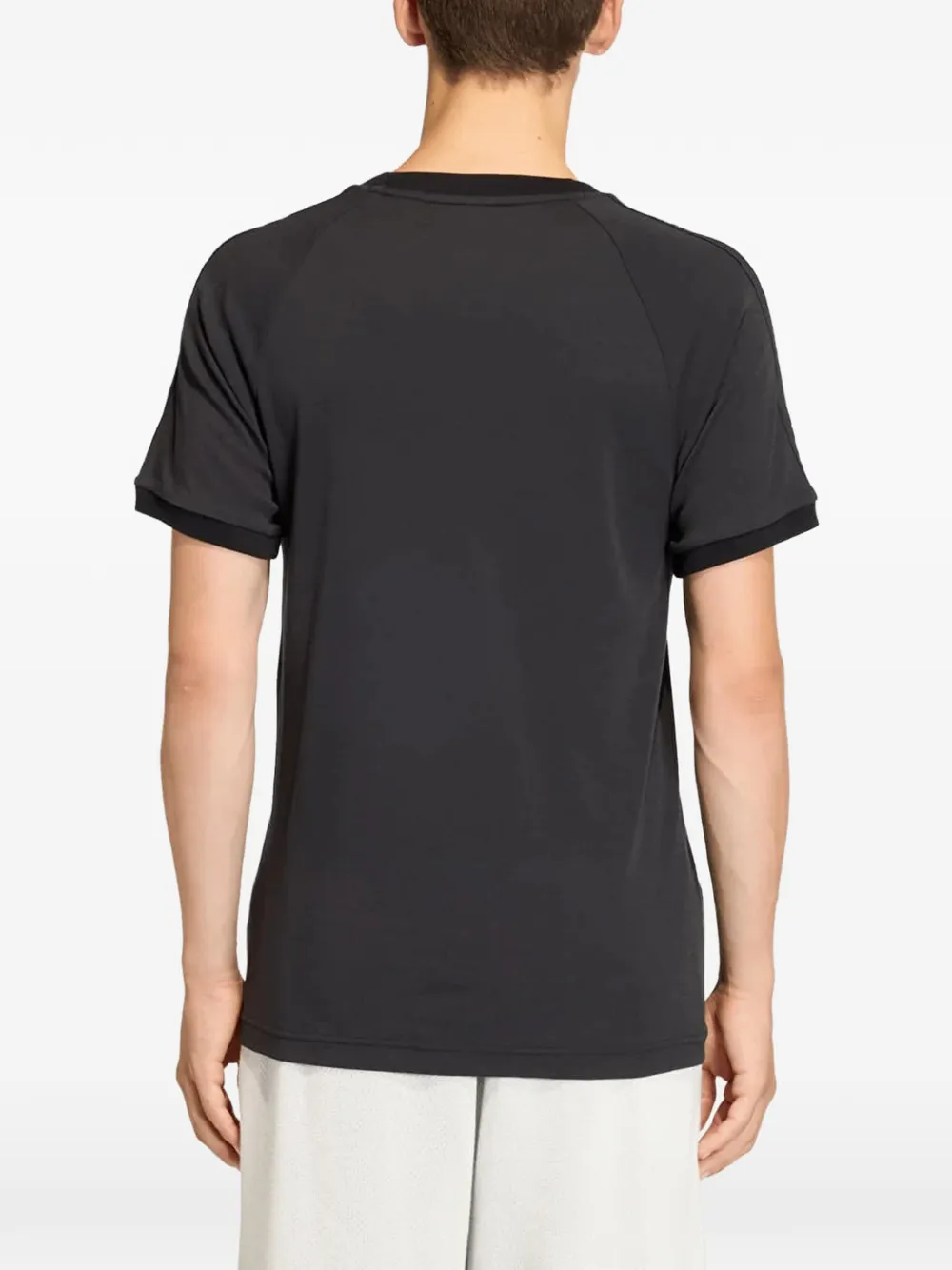 adidas 3S T-shirt met geborduurd logo Zwart