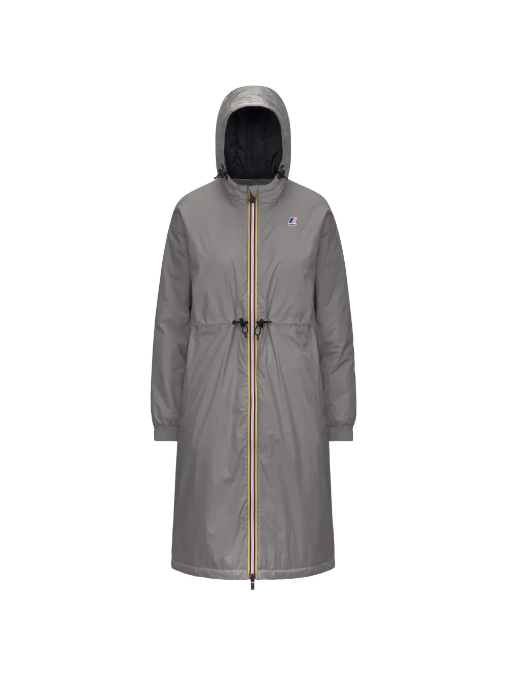 K-Way Le Vrai 4.0 drawstring hooded coat - Grigio