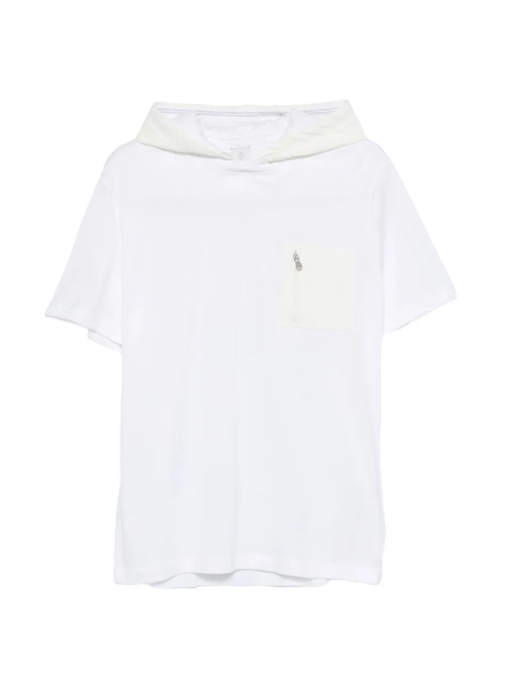 Eleventy hooded pocket T-shirt - Bianco