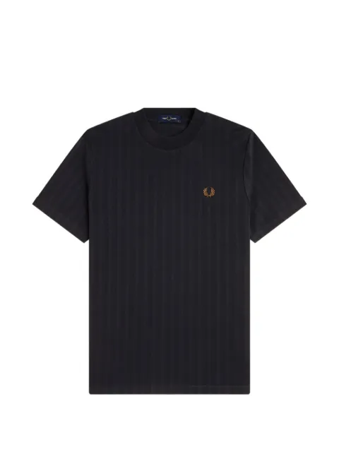 Fred Perry striped-texture T-shirt