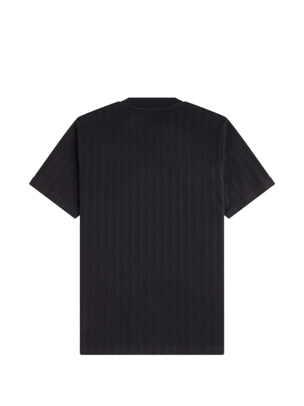  Fred Perry Striped-texture T-shirt - Black 