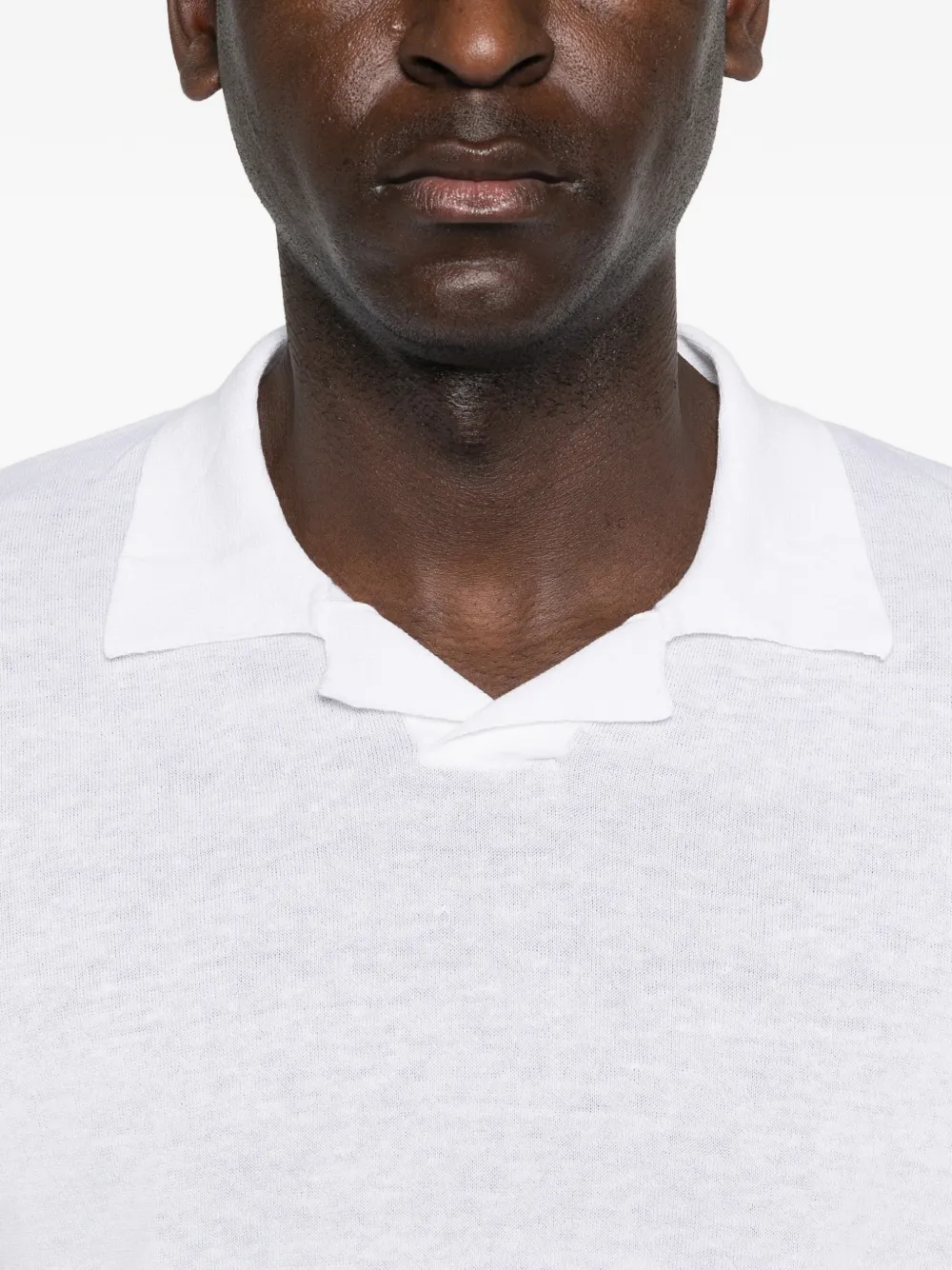 Eleventy T-shirt met korte mouwen en polokraag Wit
