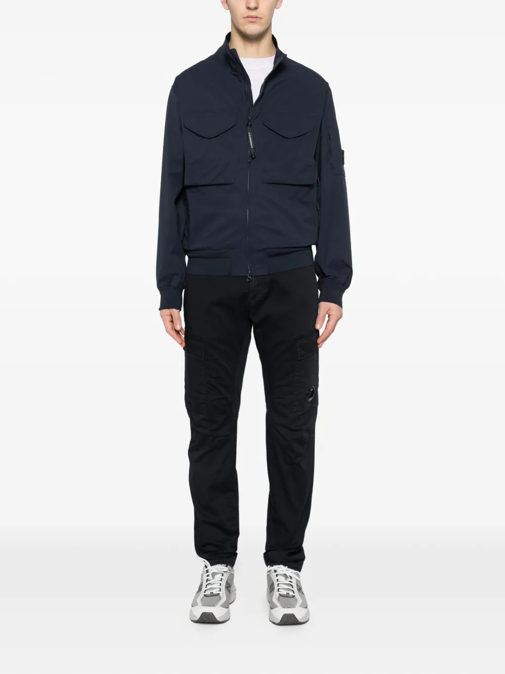 C.P. Company logo patch cargo trousers - Blauw