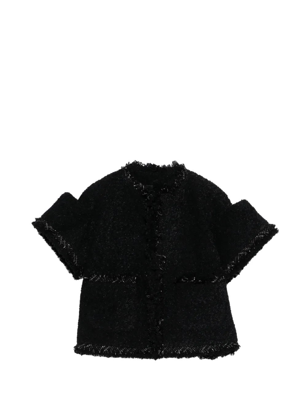 sacai fringed jacket - Nero