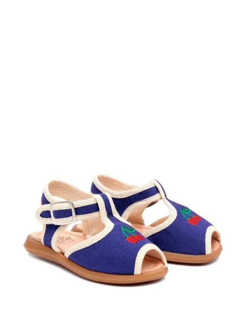 Pèpè cherry-embroidered sandals