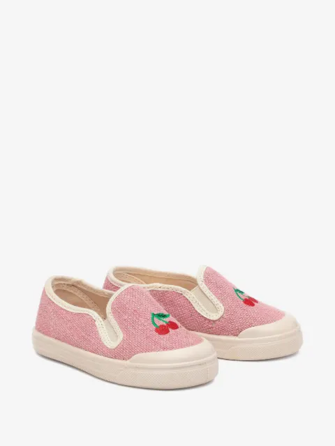 Pèpè cherry-embroidered sneakers