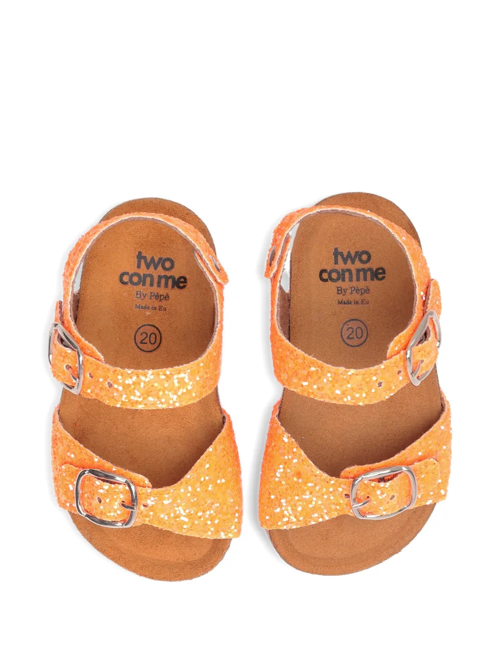 Pèpè Two Con Me sandalen Oranje