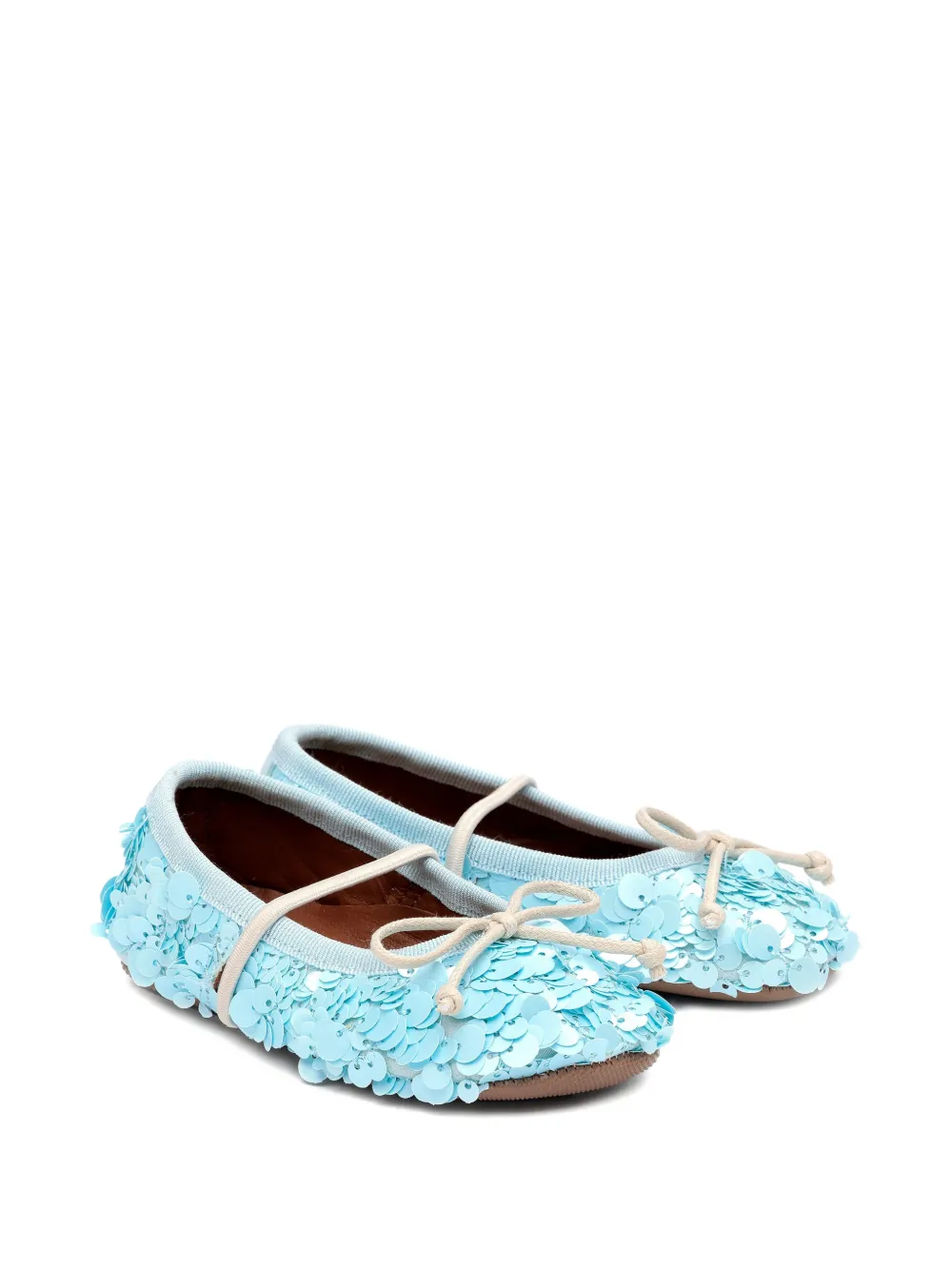 Pèpè Slippers Darlyn con paillettes - Blu