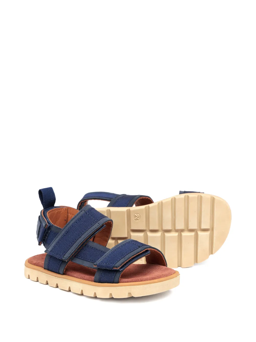 Pèpè Leren sandalen met bandjes Blauw