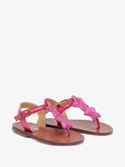 Pèpè sandales en cuir à motif étoile