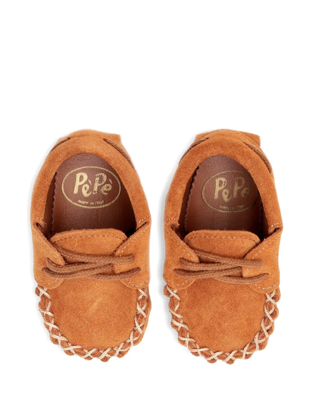 Pèpè Suède babyschoentjes Bruin