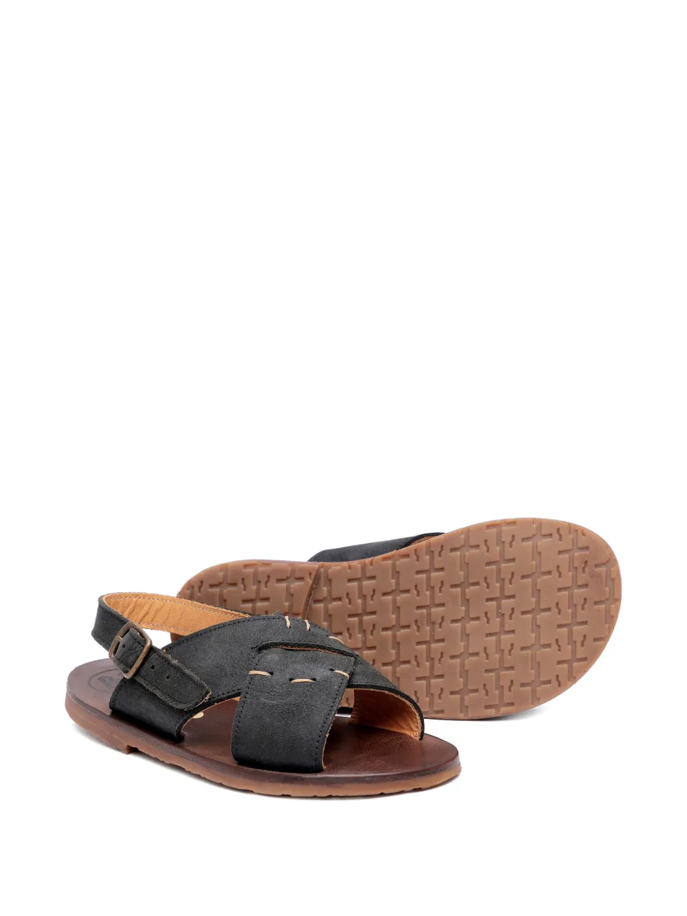 Pèpè Sandalen met gekruiste bandjes Zwart