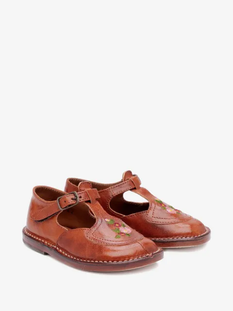 Pèpè floral-embroidered shoes