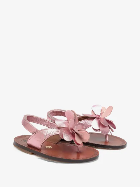 Pèpè sandales à appliqués de fleurs
