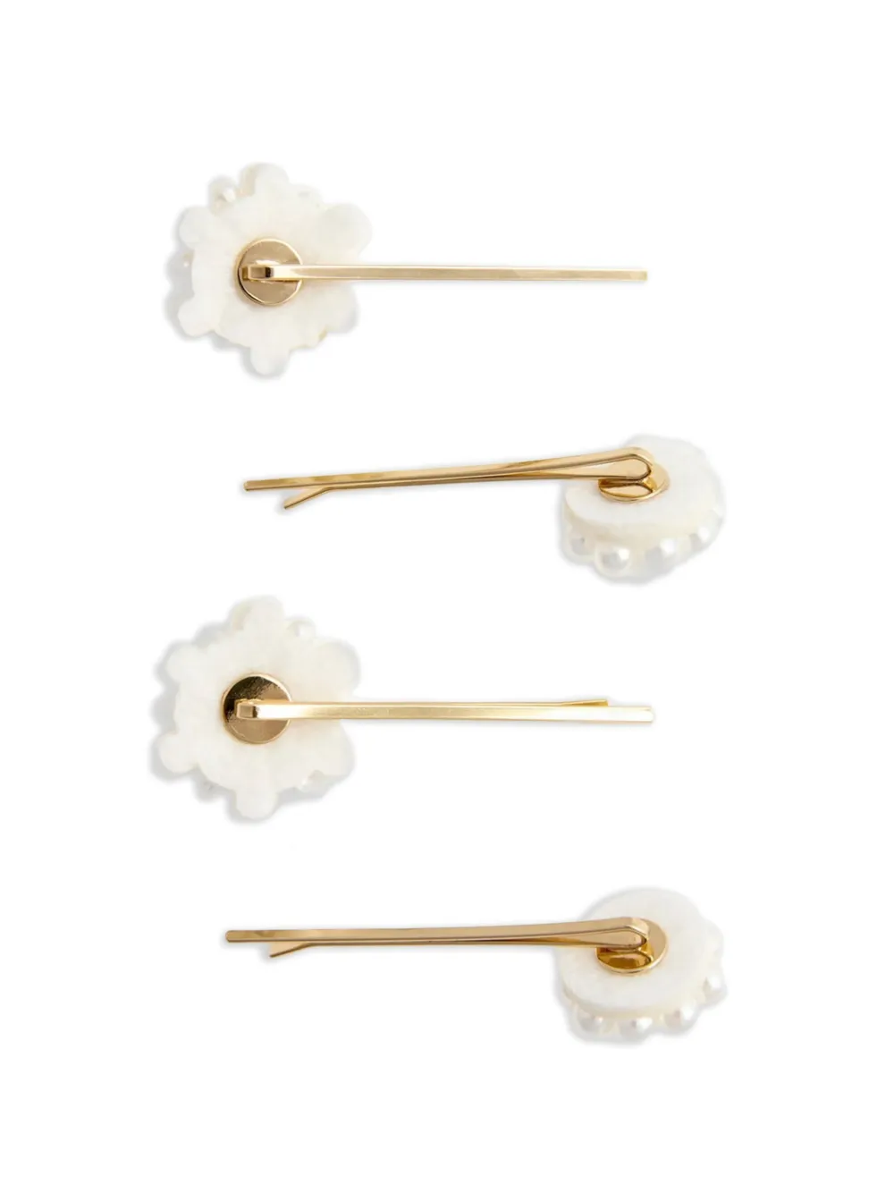 Pearl Flower Hair Clips (Set Of Four)
