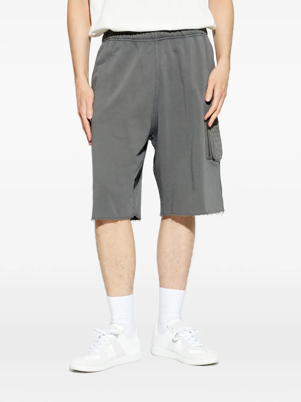 MM6 Maison Margiela Shorts met gerafelde afwerking Grijs