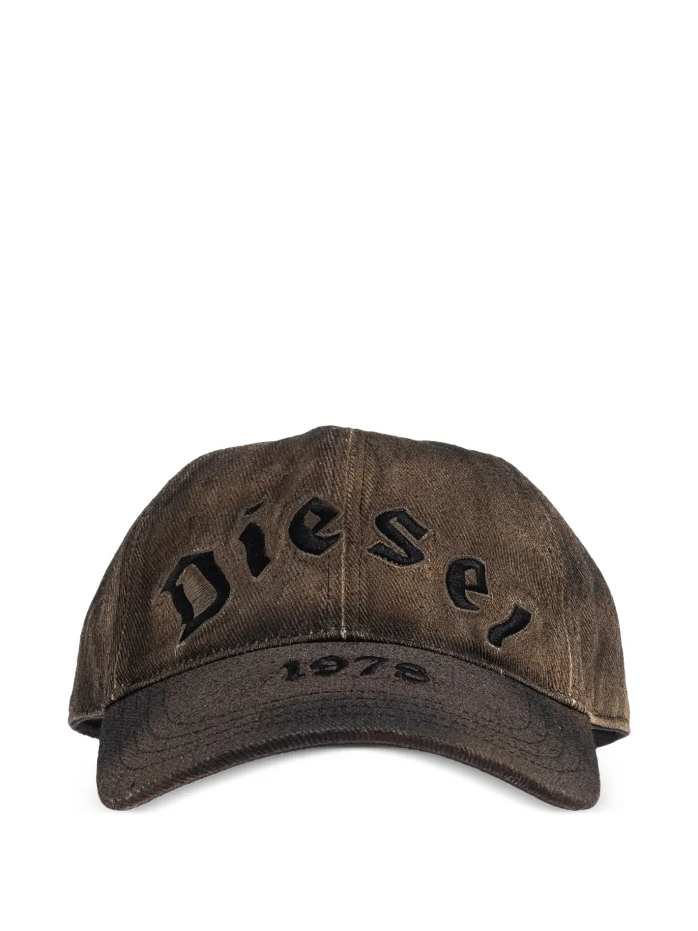 Diesel C-Selgot embroidered baseball cap - Marrone