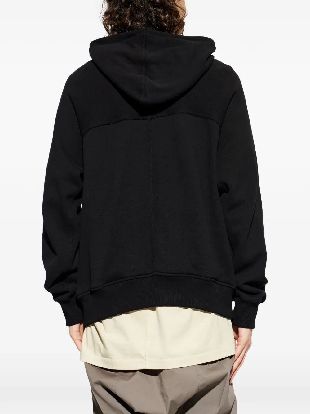 Rick Owens Katoenen hoodie Zwart