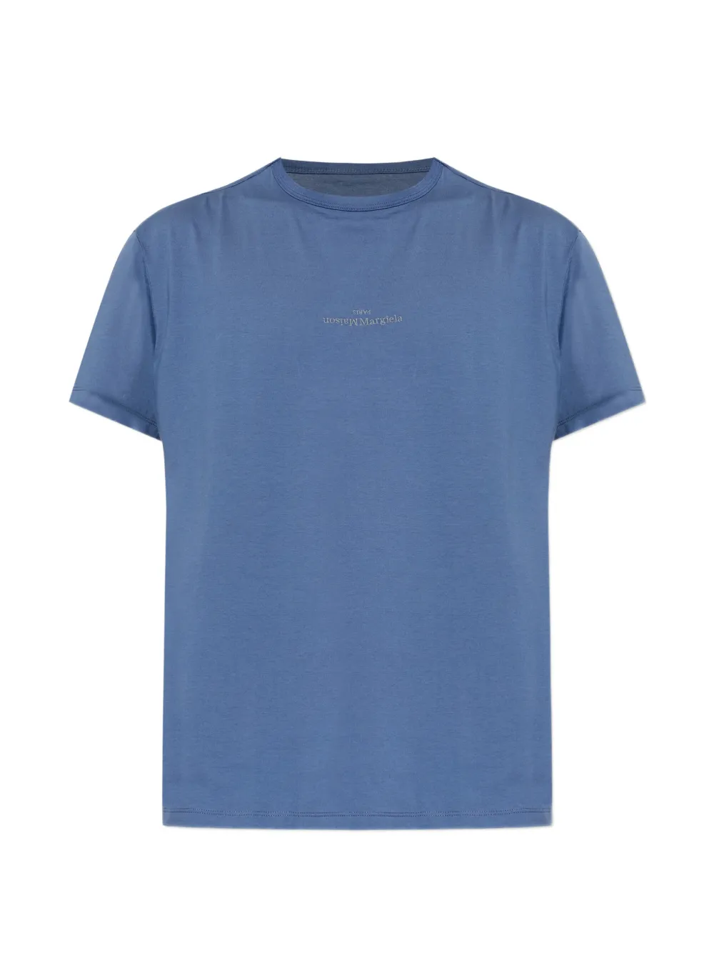 Maison Margiela logo cotton t-shirt - Blu