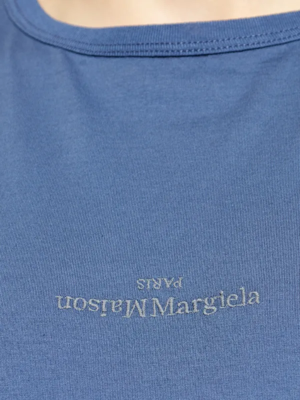 Maison Margiela エンブロイダリーTシャツ | ブルー | FARFETCH JP