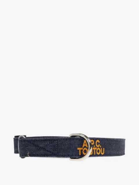 A.P.C. buckle-fastening cotton dog collar