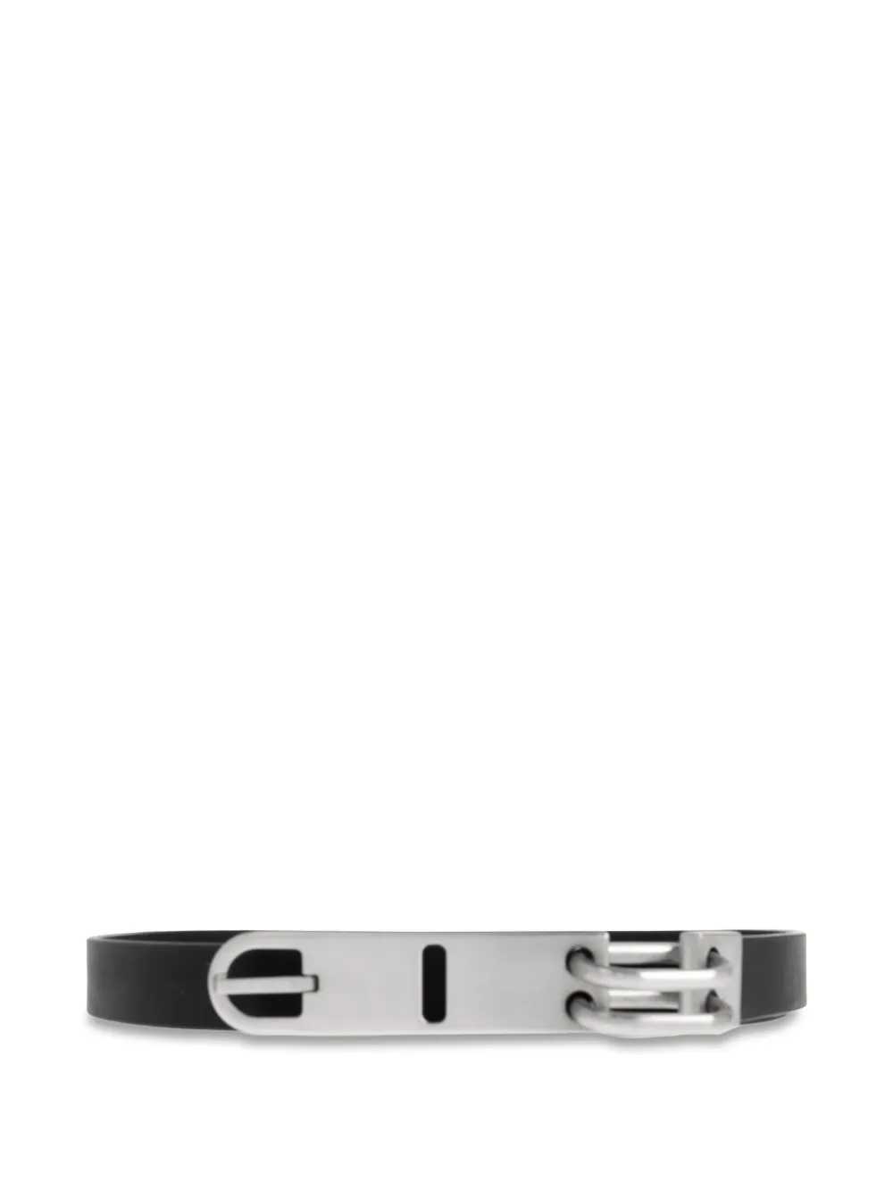 Rick Owens leather buckle belt - Nero