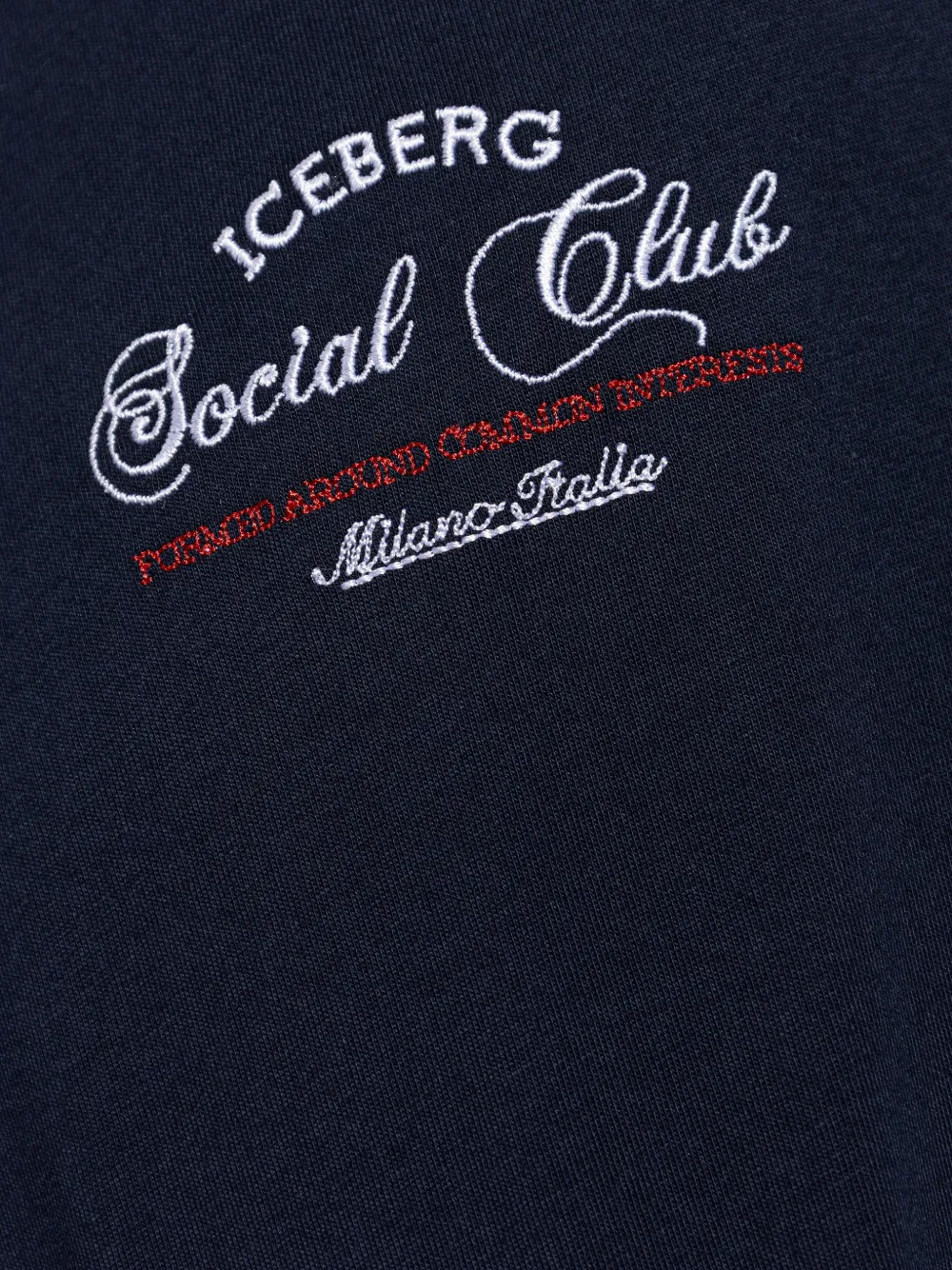 Iceberg T-shirt met logo Blauw