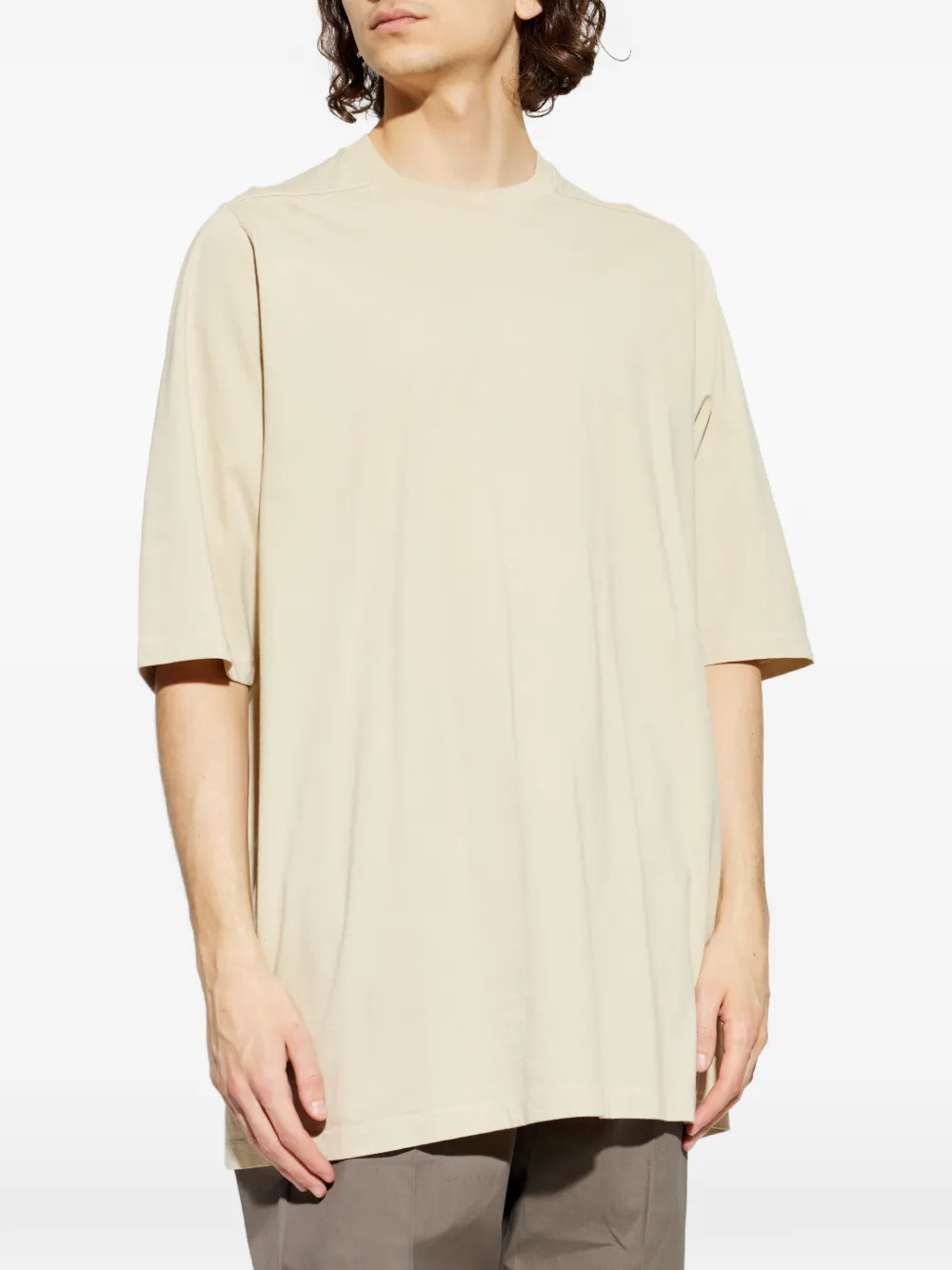 Rick Owens T-shirt met naaddetail Beige