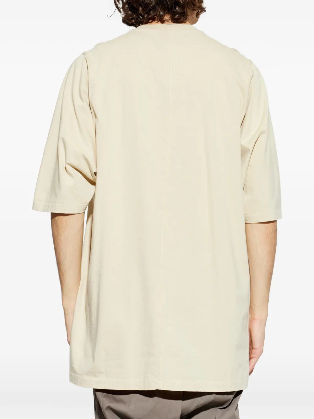 Rick Owens T-shirt met naaddetail Beige