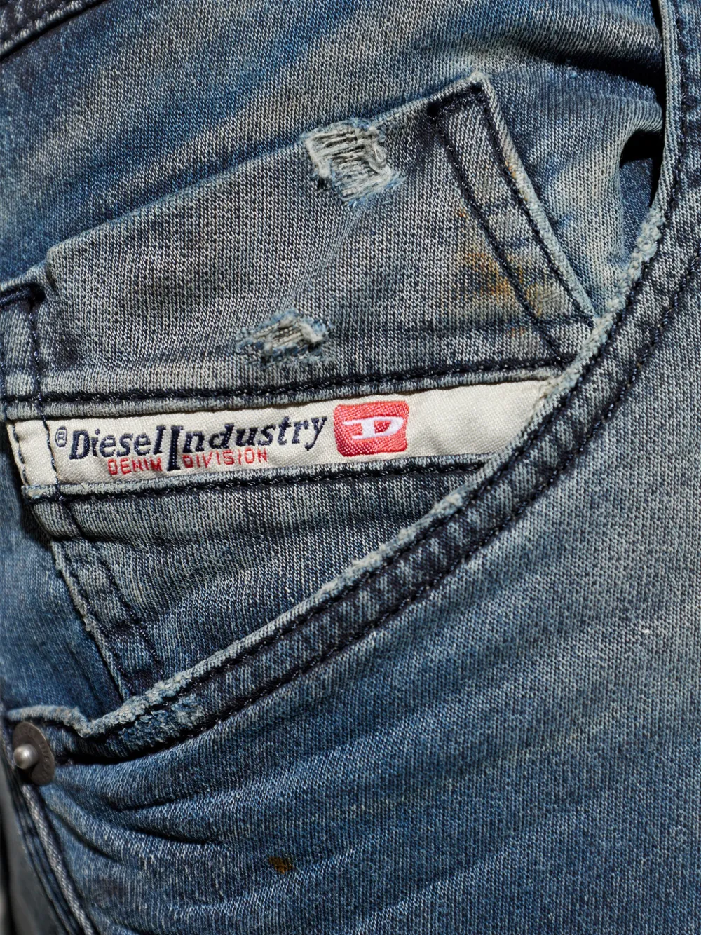 Diesel E-Krooley Jogg jeans met trekkoord Blauw