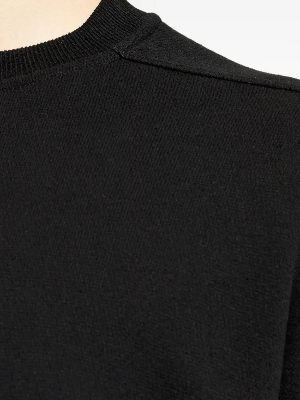 Rick Owens Sweater met franje Zwart